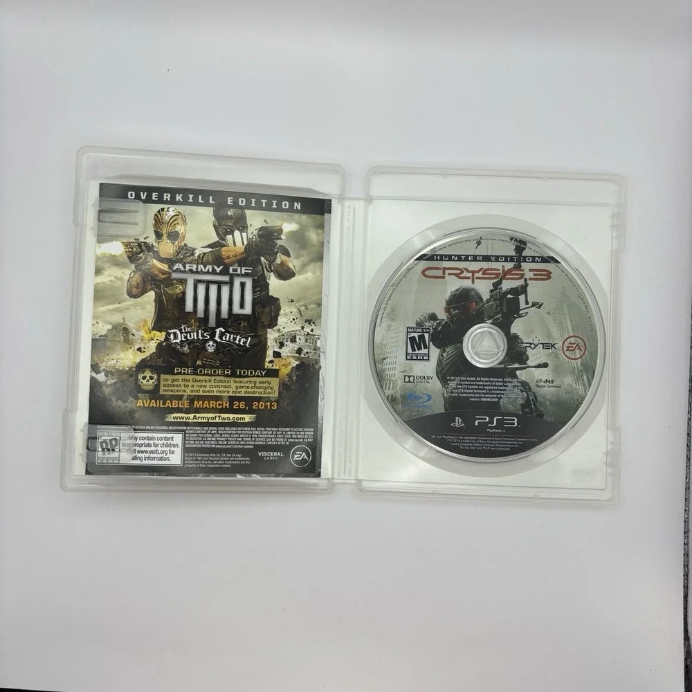 Crysis 3 - Hunter Edition (Sony PlayStation 3, 2013) PS3 w/ manual